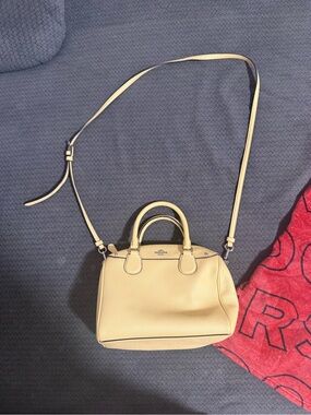 Coach soft yellow crossbody